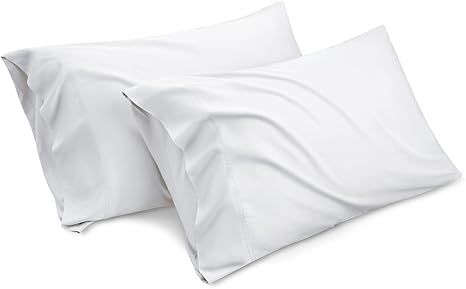Bedsure Bamboo King Size Pillow Cases 2 Pack - White Cooling Pillowcases Set of 2 with Envelope C... | Amazon (US)