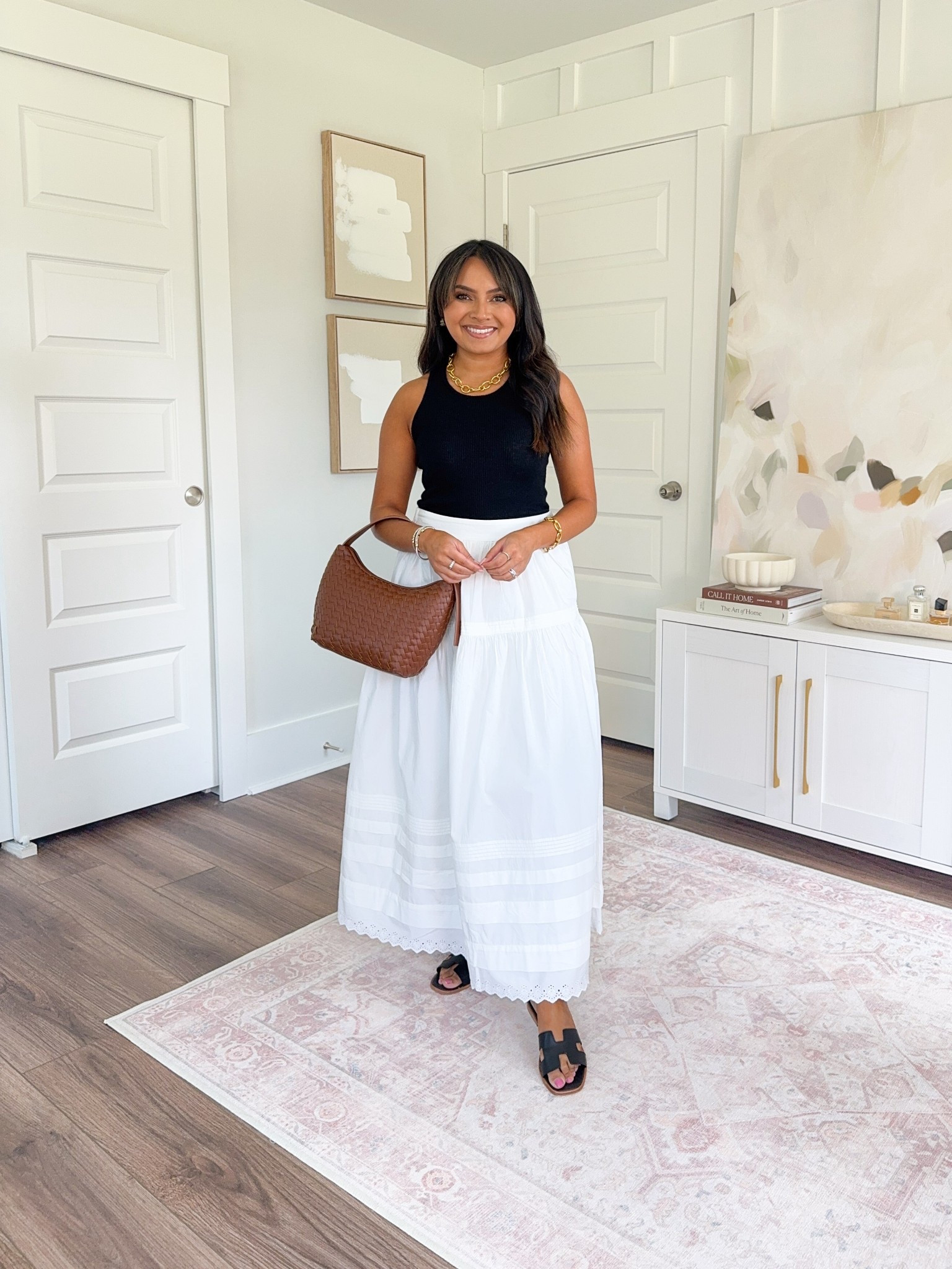 Europe & Summer Capsule Wardrobe
Black cashmere tank size xs TTS
White maxi skirt size xs TTS
Black sandals size 5.5 TTS



#LTKStyleTip #LTKPetite #LTKTravel