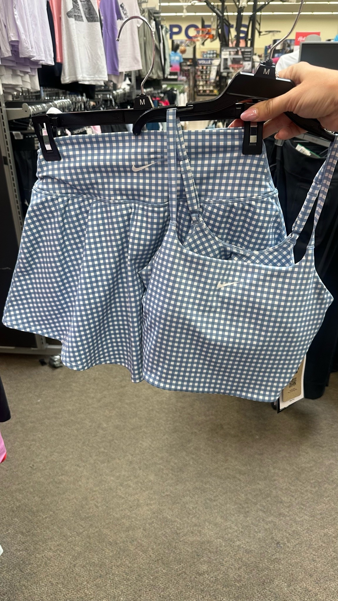Gingham Nike set, workout, athletic workout set, two piece gym set

#LTKootd #LTKdayinmylife #LTKfitnessgoals
