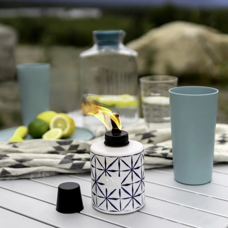 TIKI® Brand 5.75 Inch Table Torch Glass Tiedye | Wayfair North America