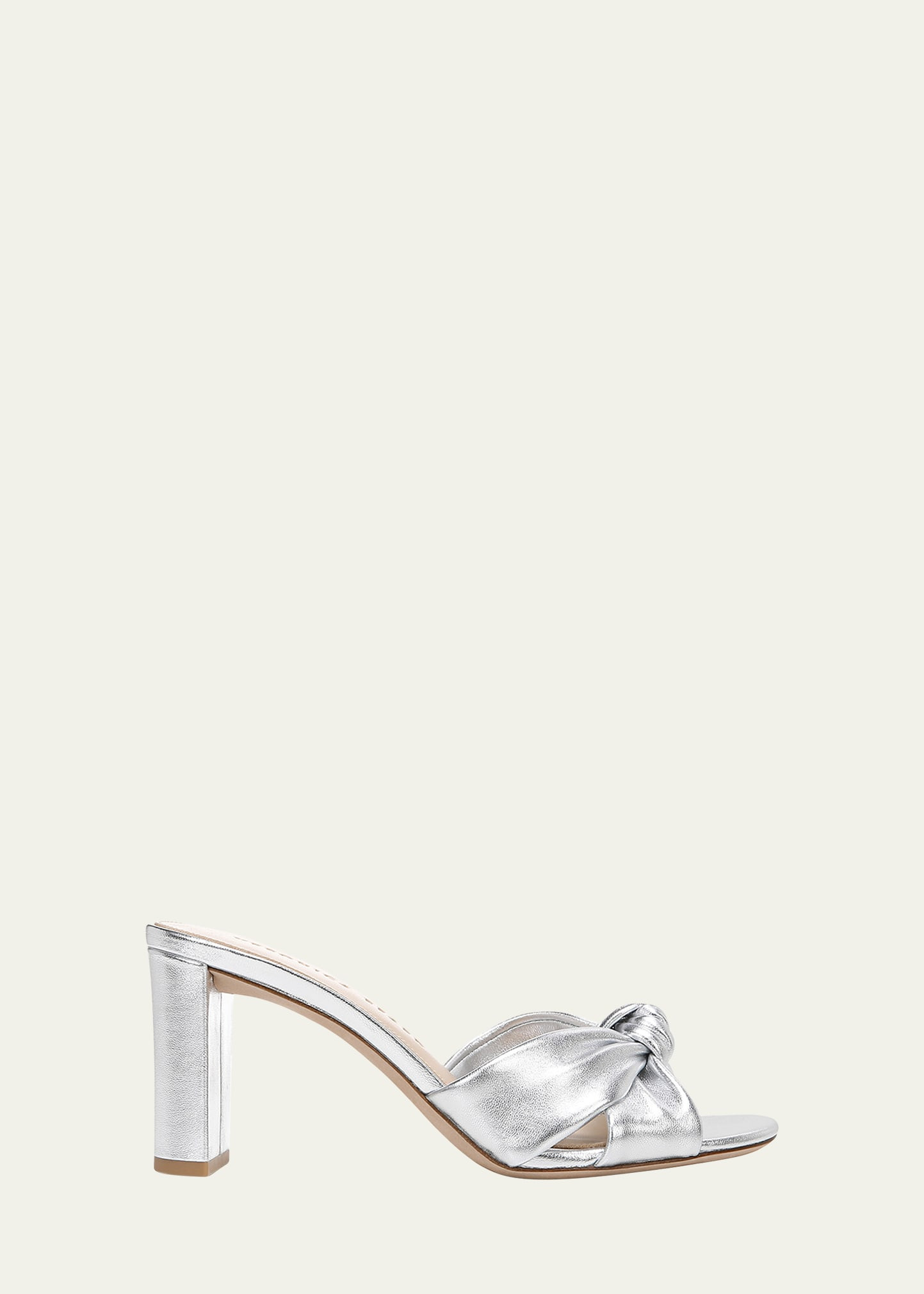 Ganita Metallic Knot Slide Sandals | Bergdorf Goodman