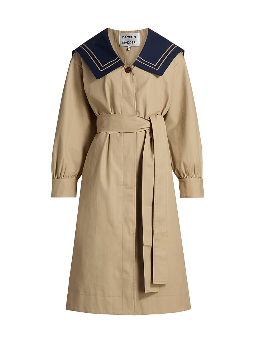 Women's Ella Cotton Trench Coat - Tan - Size 8 | Saks Fifth Avenue