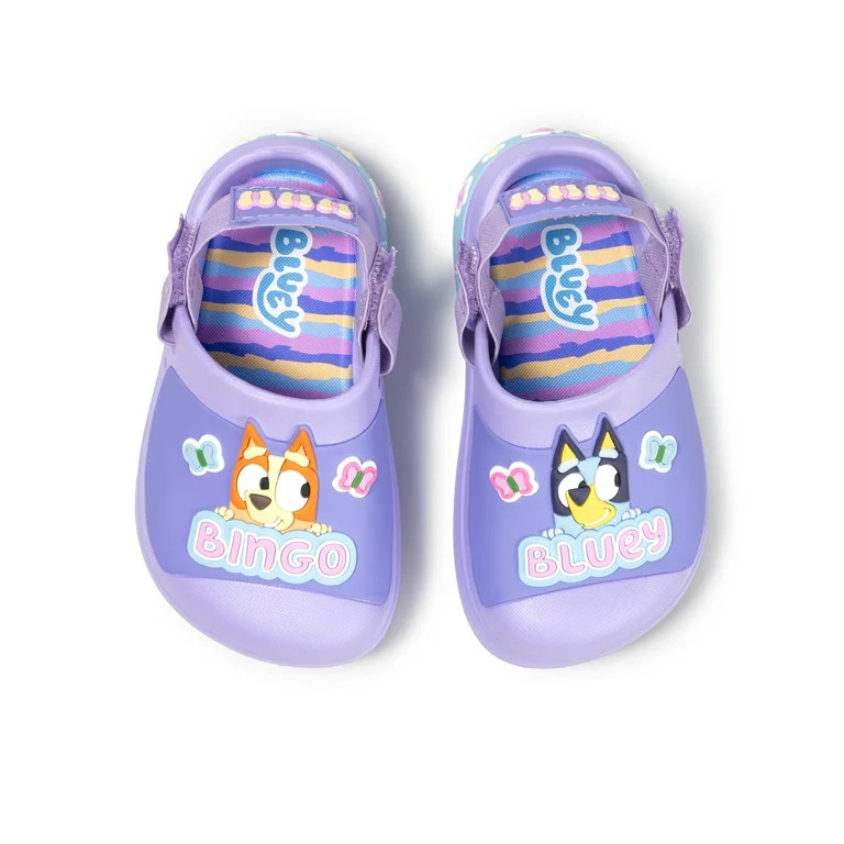 Bluey and Bingo Toddler and Little Kids Adjustable Strap Clogs | Walmart (US)