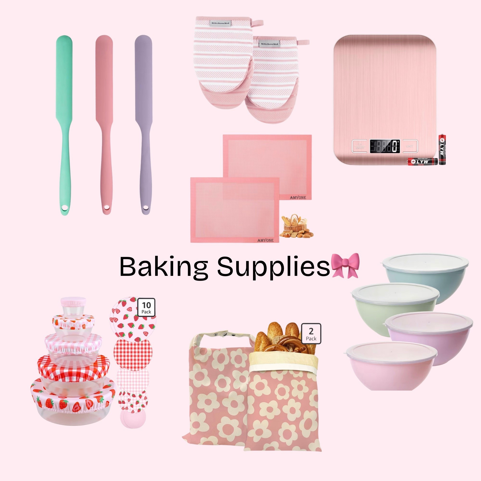 Baking…but make it girly 💕
Linked all my light pink Amazon kitchen faves on LTK 🎀 everything is as cute as it is functional!

#LTKhome #LTKfinds #LTKbaking #AmazonFinds #AmazonHome
#PinkAesthetic #GirlyHome #PinkKitchen
#BakingEssentials #HomeBaker #SourdoughBaker #BakeWithMe
#KitchenInspo #PrettyKitchen #FarmstandFinds #SmallBaker
#AestheticHome #KitchenFavorites #BakingTools

#LTKdayinmylife #LTKfoodie #LTKSaleAlert