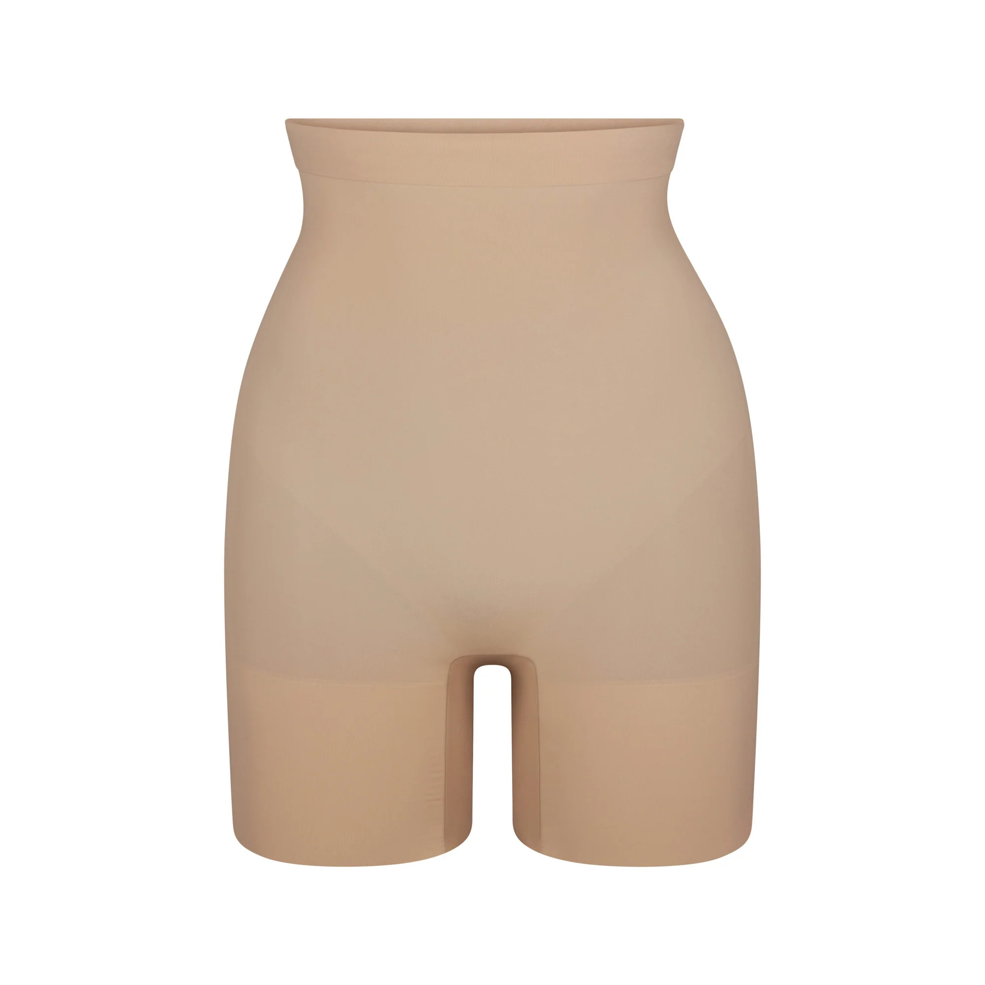 SHEER SEAMLESS HIGH-WAISTED MID THIGH SHORT | CLAY | SKIMS | SKIMS (US)