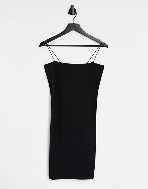 NA-KD spaghetti strap mini dress in black | ASOS | ASOS (Global)