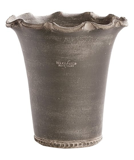 Porch & Petal 9'' Gray Festonee Vase | Zulily