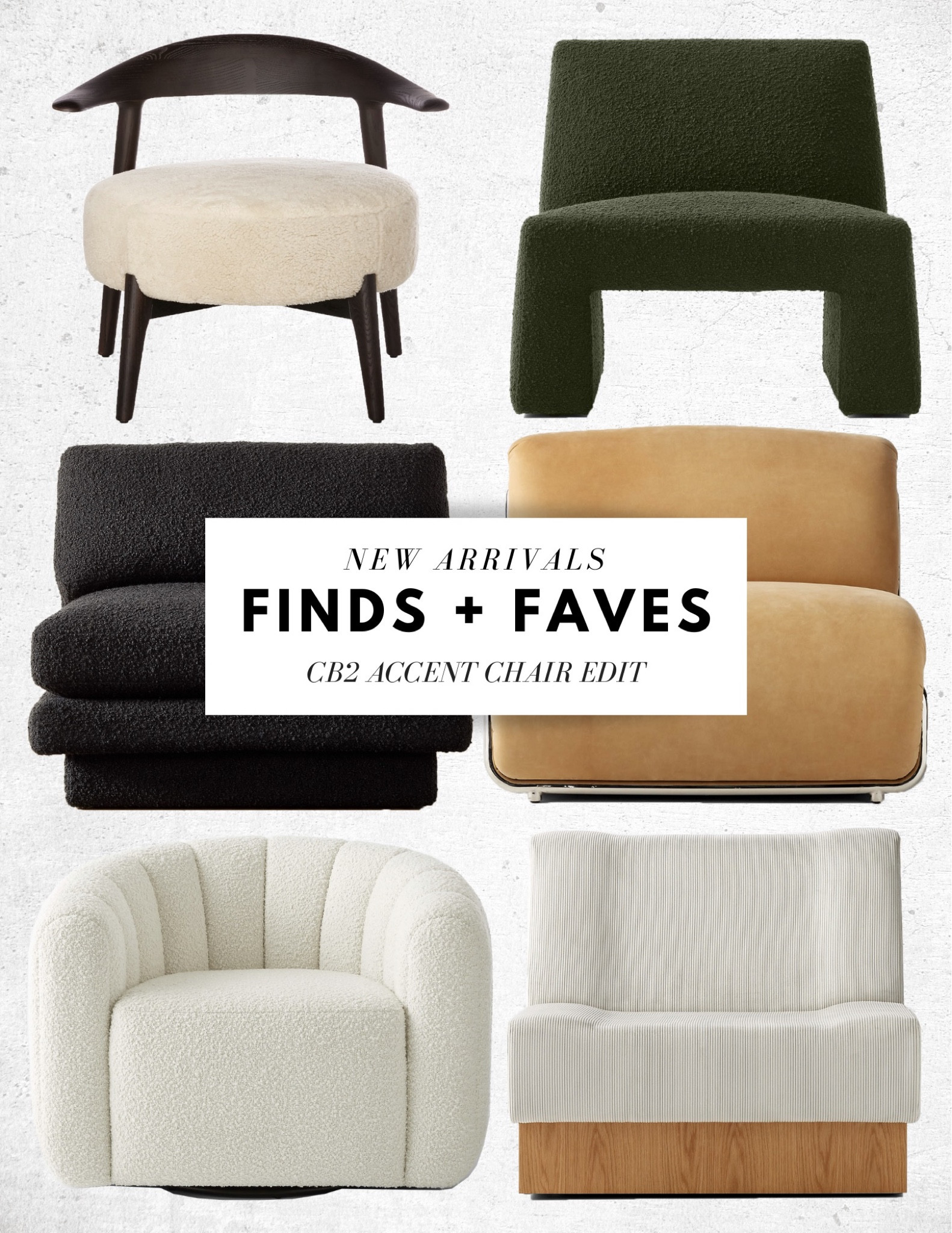 6 NEW ARRIVAL ACCENT CHAIRS FROM CB2 

#LTKFind #LTKhome