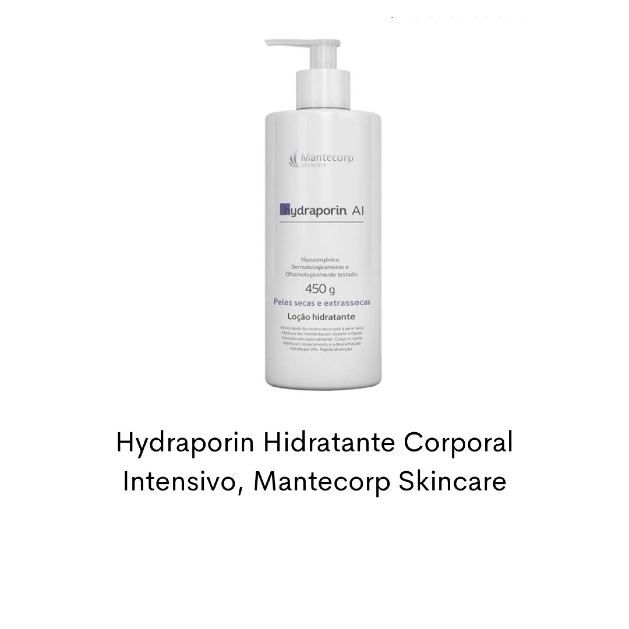 Hydraporin Hidratante Corporal Intensivo, Mantecorp Skincare

#amazonnaltkacademy #ltkbrasil
