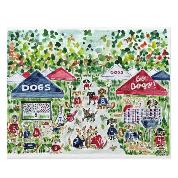 Team Dog Tailgate Puzzle | Evelyn Henson