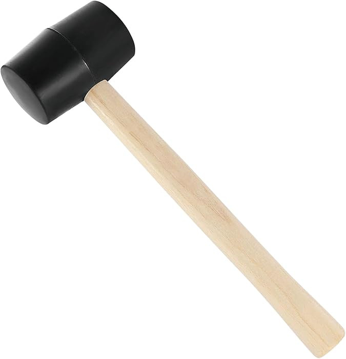 8 Oz Rubber Mallet Hammer,Small Mallet with Wood Handle,Double Faced Heavy Duty Rubber Head | Amazon (US)