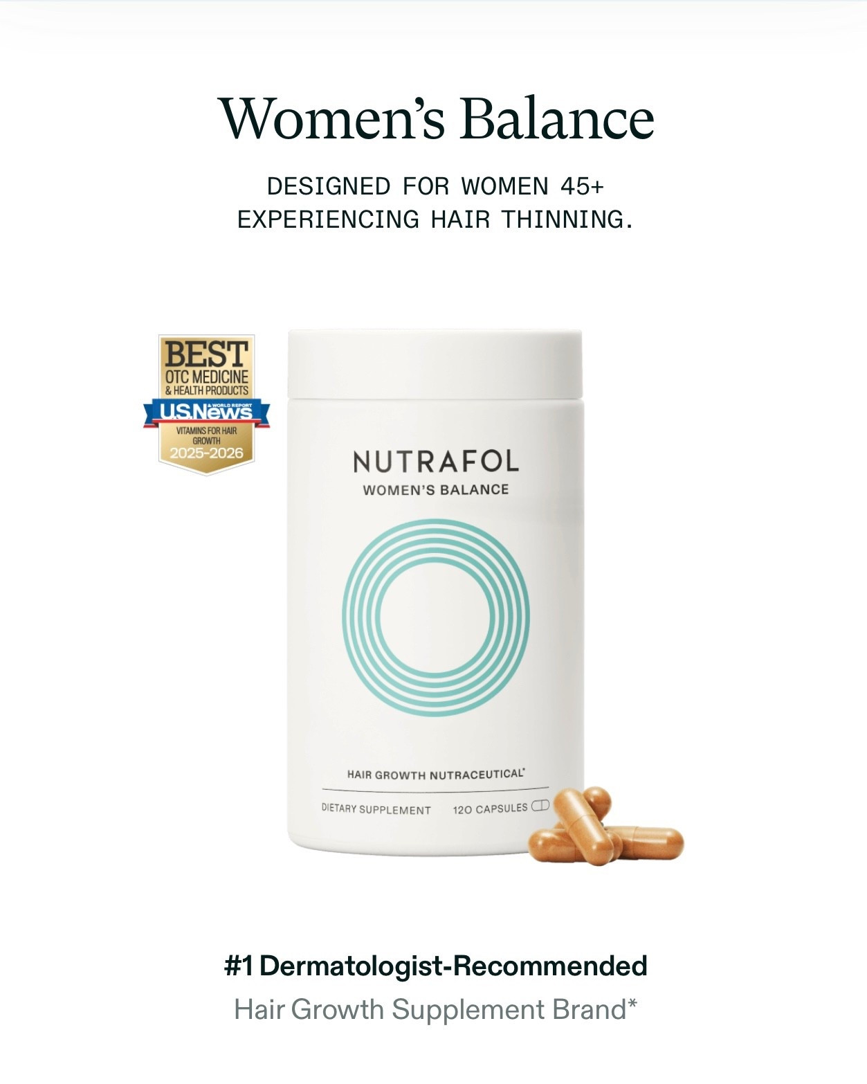 Supplement for thinning hair 

#LTKOver40 #LTKselfcare