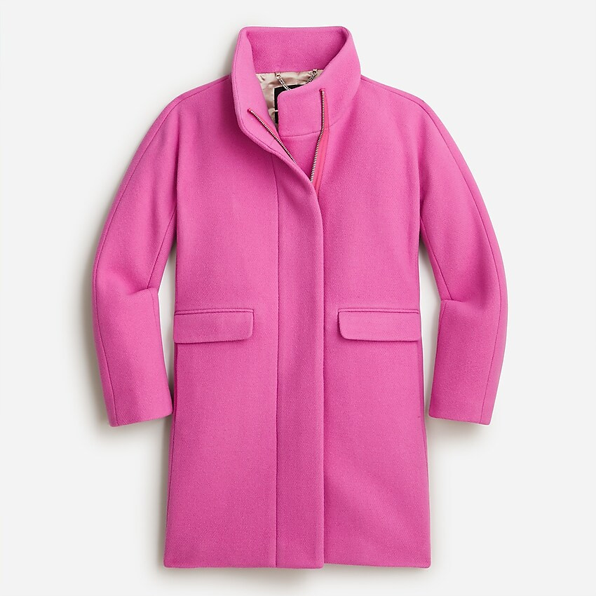 Petite new cocoon coat in Italian stadium-cloth wool | J. Crew US