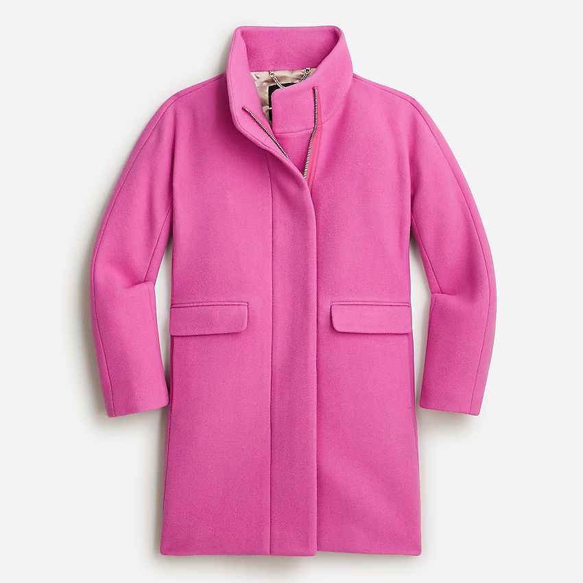 Petite new cocoon coat in Italian stadium-cloth wool | J.Crew US