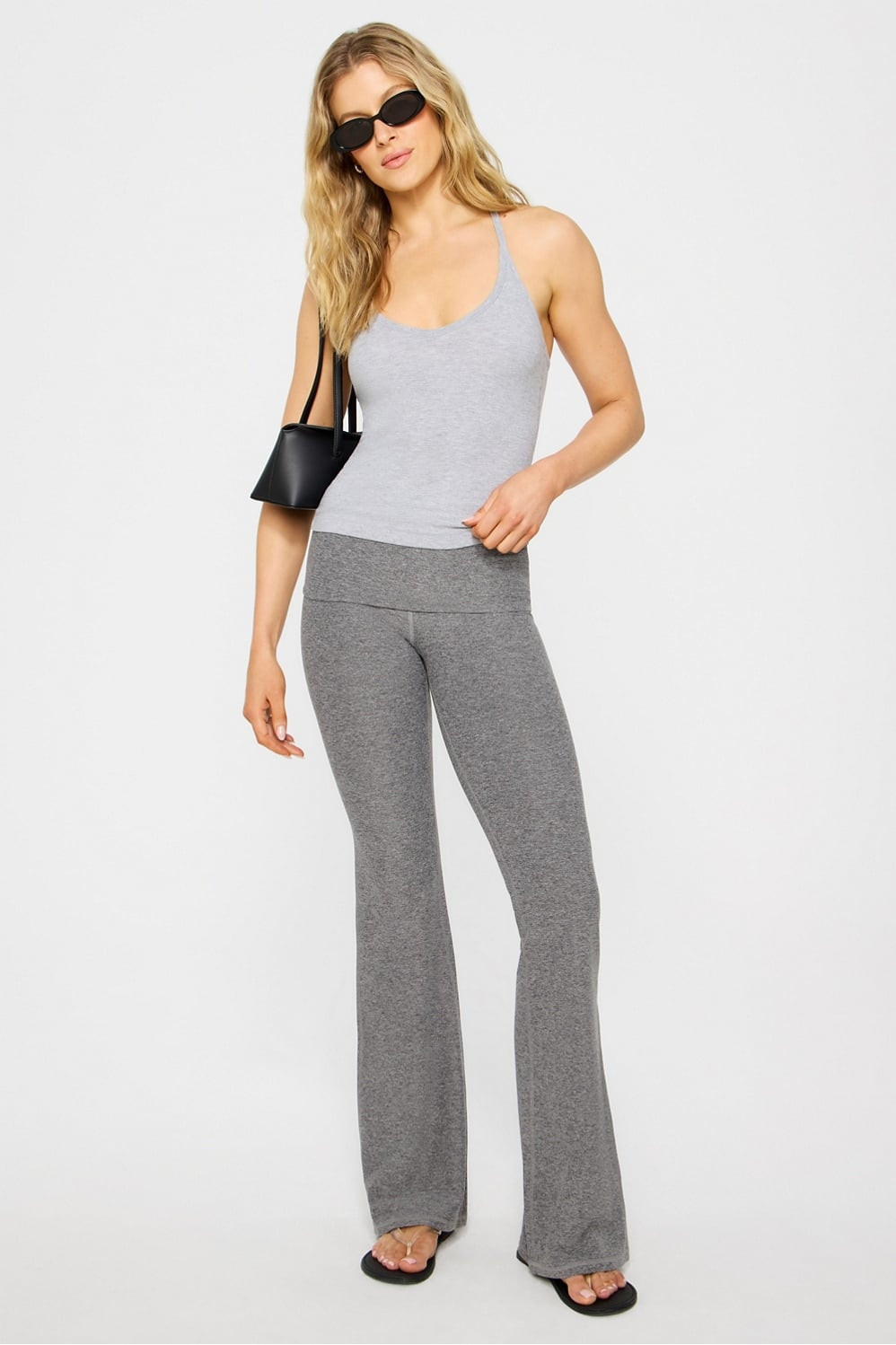 Cloud Jersey Foldover Flare (273) | Fabletics
