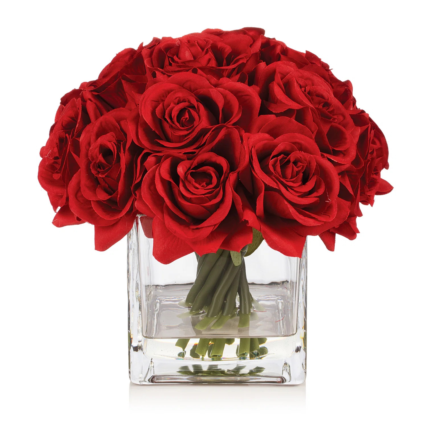 Silk Rose Arrangement in Vase | Wayfair North America