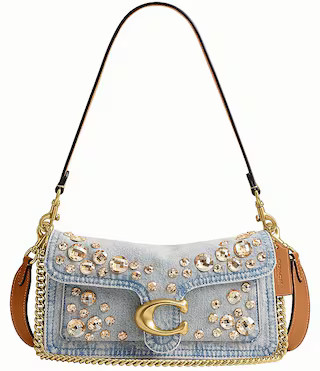 Crystal Denim Tabby Shoulder Bag 26 | Dillard's