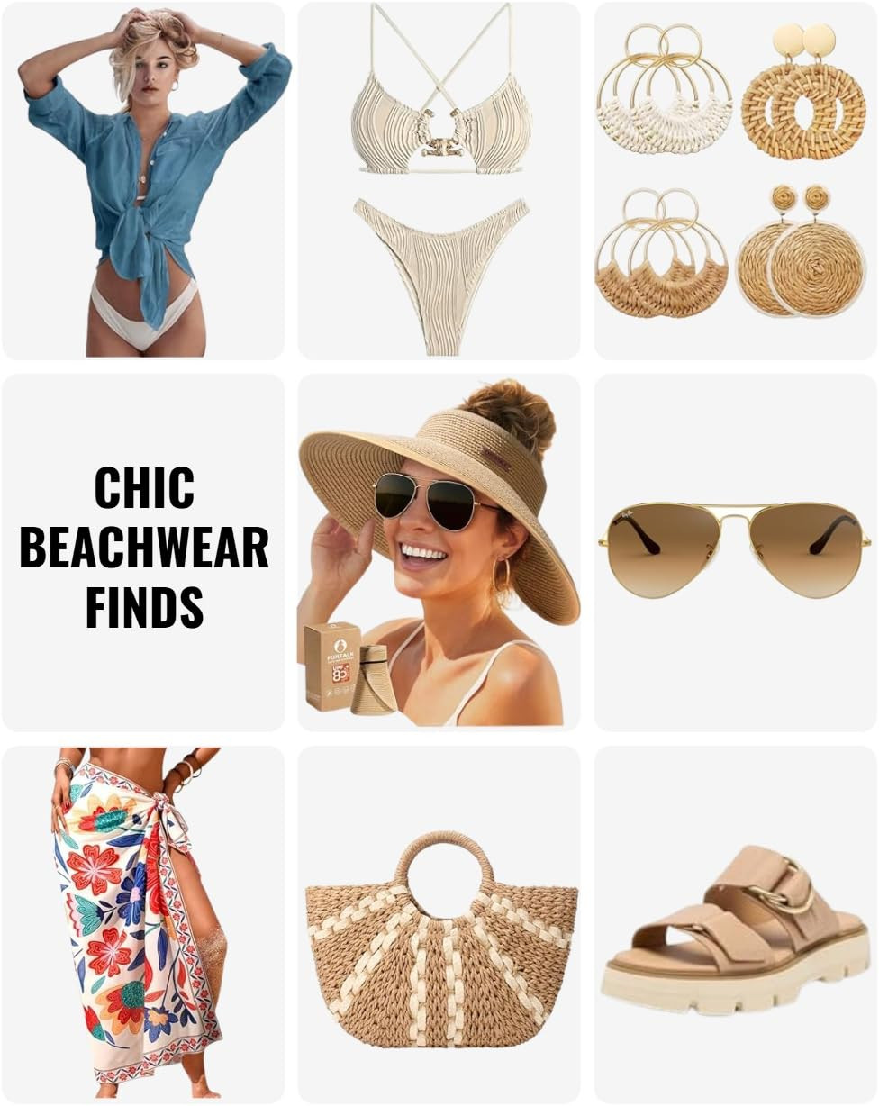 Stylish beachwear finds perfect for a resort getaway or tropical vacation. From breezy cover-ups and trendy swimsuit to comfortable sandals and chic beach accessories, these summer essentials help create the perfect beach-ready look for sunny days by the pool or the ocean. Everything linked below for you!🫶 

 #LTKgrwm #LTKU #LTKTravel