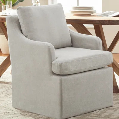 Upholstered Dining Chairs with Caster | Wayfair North America