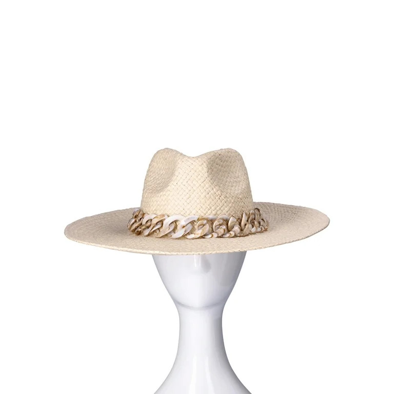 Time and Tru Women's Woven Straw Fedoras | Walmart (US)