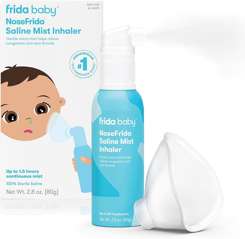 Frida Baby NoseFrida Saline Mist Nasal Inhaler, Decongestant Spray for Congestion & Allergy Relie... | Amazon (US)