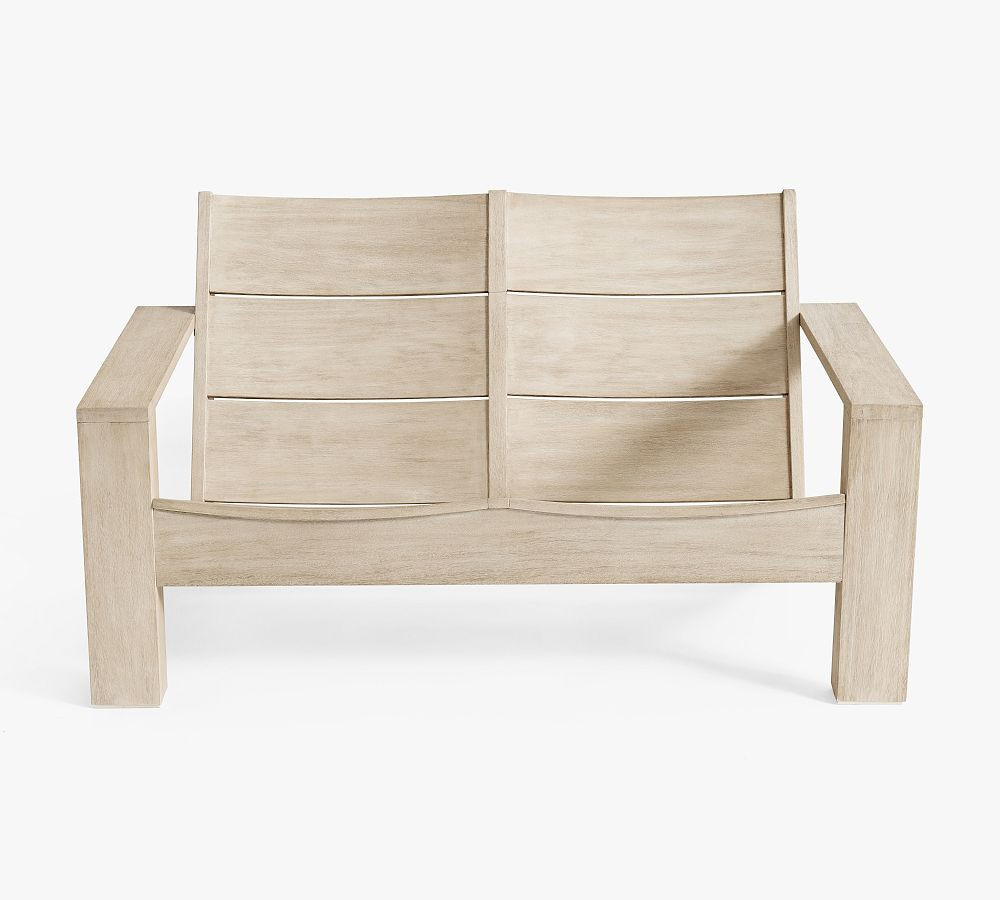 Indio Eucalyptus Modern Double Outdoor Adirondack (55") | Pottery Barn (US)