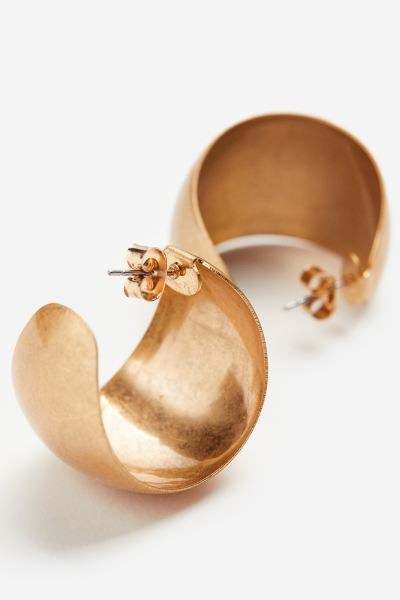Wide Hoop Earrings | H&M (US + CA)