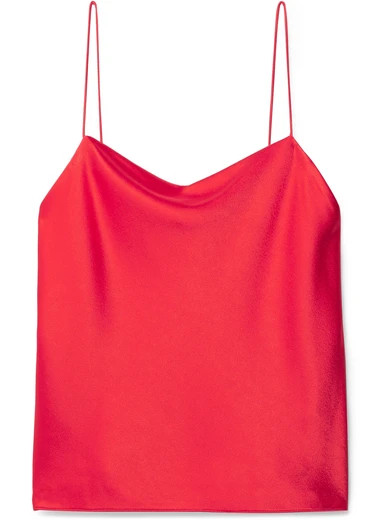 Alice Olivia - Harmon Satin-crepe Camisole - Red | NET-A-PORTER (US)