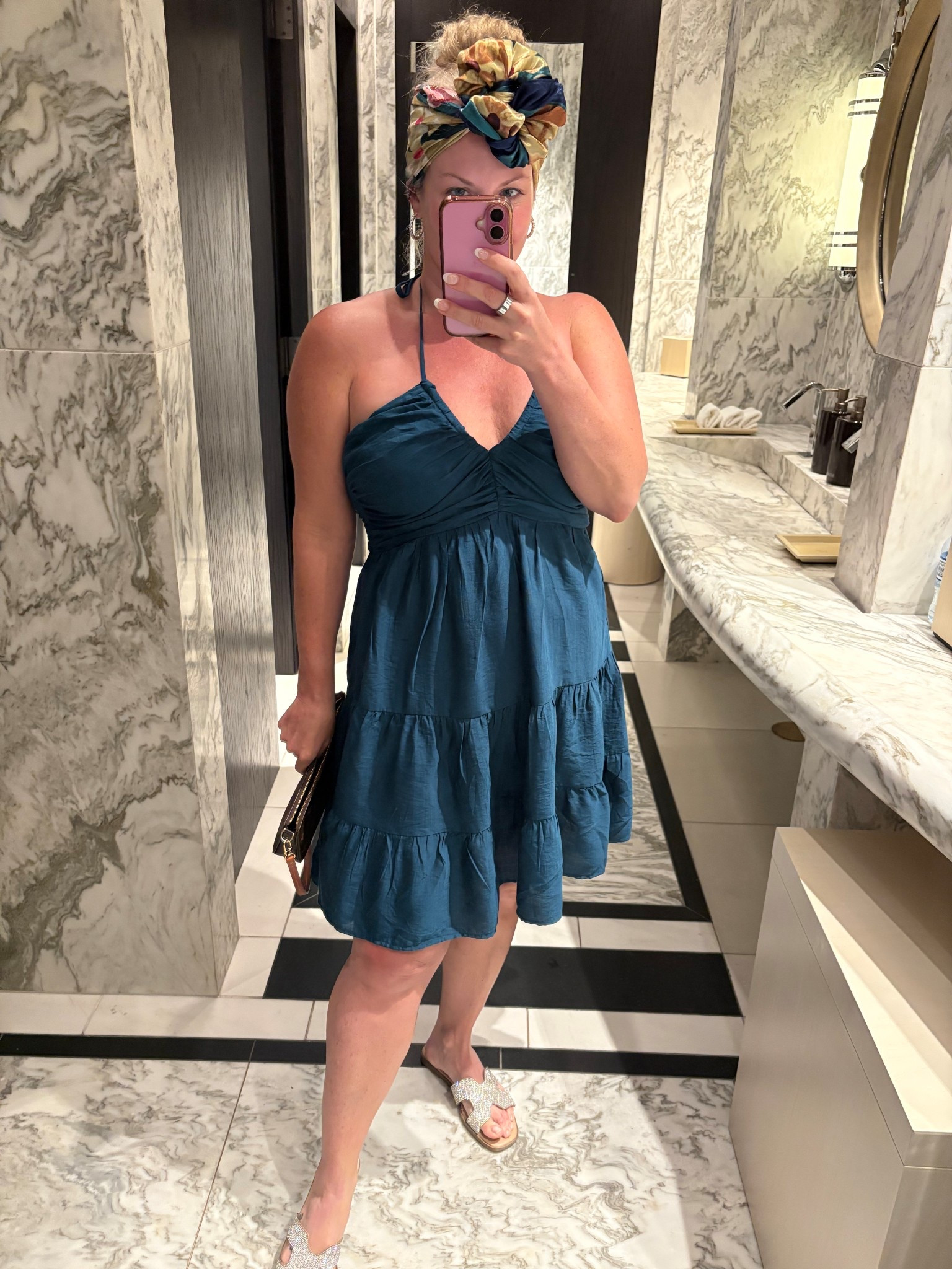 This little dress is light weight and can be dressed up or down! I'm wearing a size small. I got this beautiful head wrap in Cartagena for my South American wedding!

Summer Dress. Beach Dress. Travel Dress. New for spring.

#LTKFestival #LTKgrwm #LTKTravel