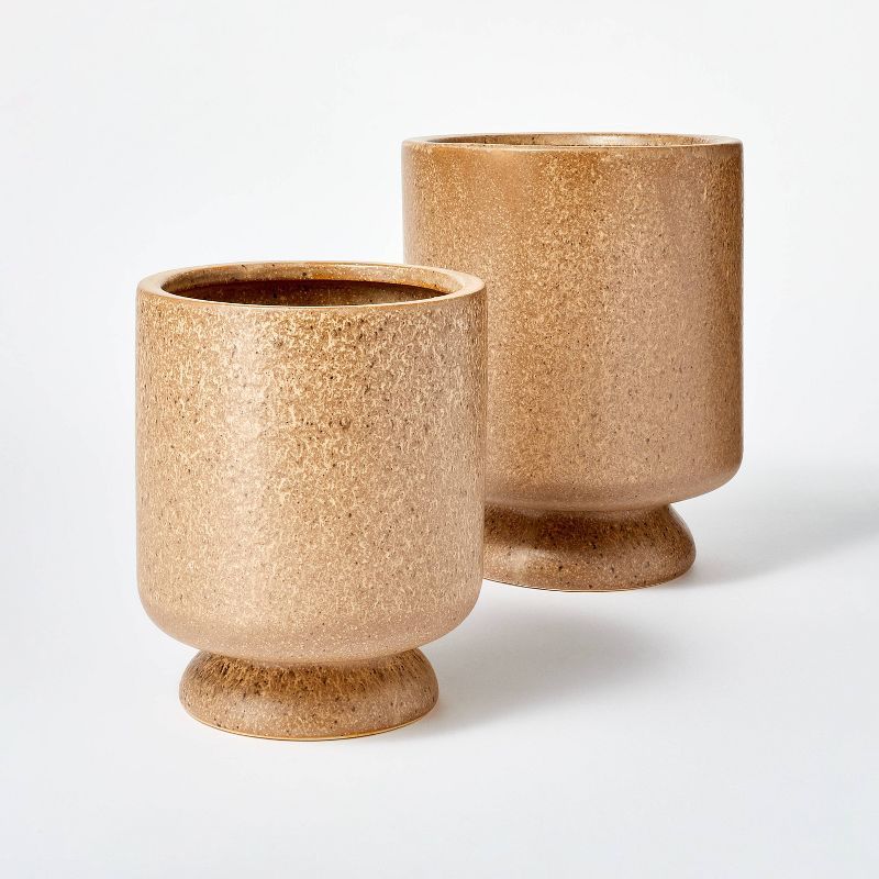 Large Footed Camel Ceramic Vase - Threshold™ designed with Studio McGee | Target