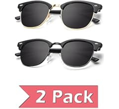Amazon.com: Polarized Sunglasses for Men and Women Semi-Rimless Frame Driving Sun glasses 100% UV... | Amazon (US)