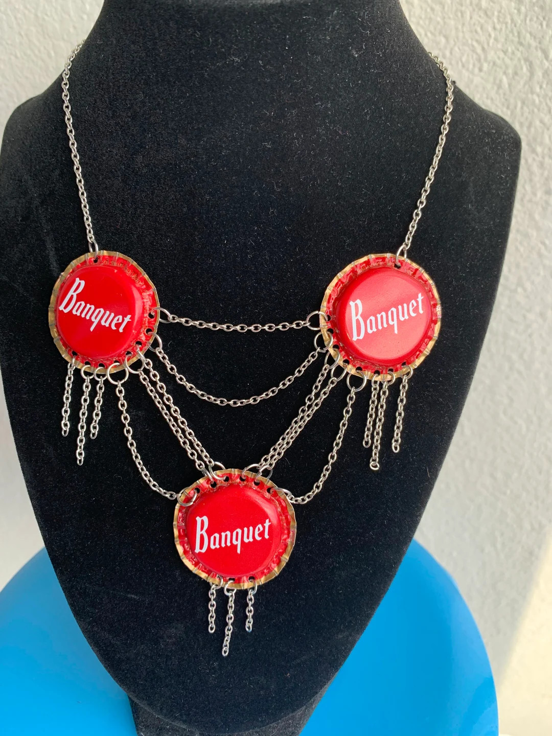 Recycled Bottle Cap Beer Topo Chico Aluminum Coors Banquet Miller High Life Charm Necklace - Etsy | Etsy (US)