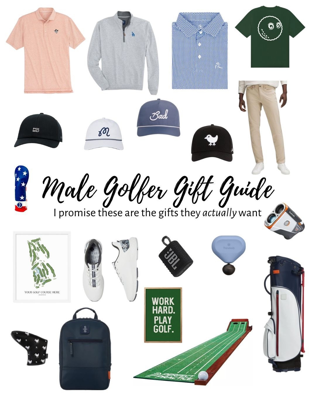 Male golfer gift guide. Gifts for the golfer in your life! 

#LTKHoliday #LTKMens #LTKGiftGuide