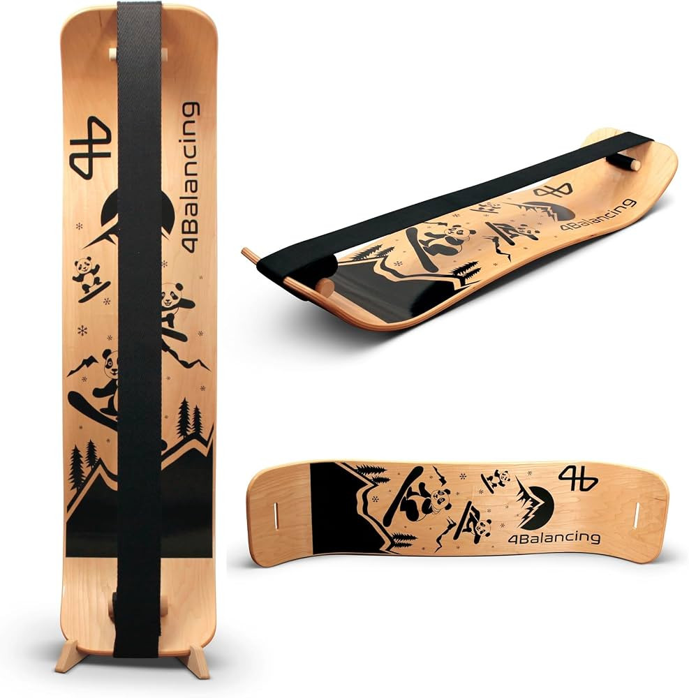 Balance Board for Kids - Slackline Wooden Wobble Board - Slackboard Balance Trainer for Coordinat... | Amazon (US)