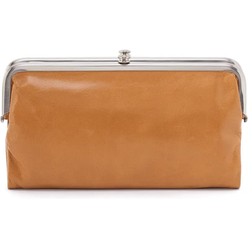 HOBO Lauren Leather Double Frame Clutch in Black at Nordstrom | Nordstrom