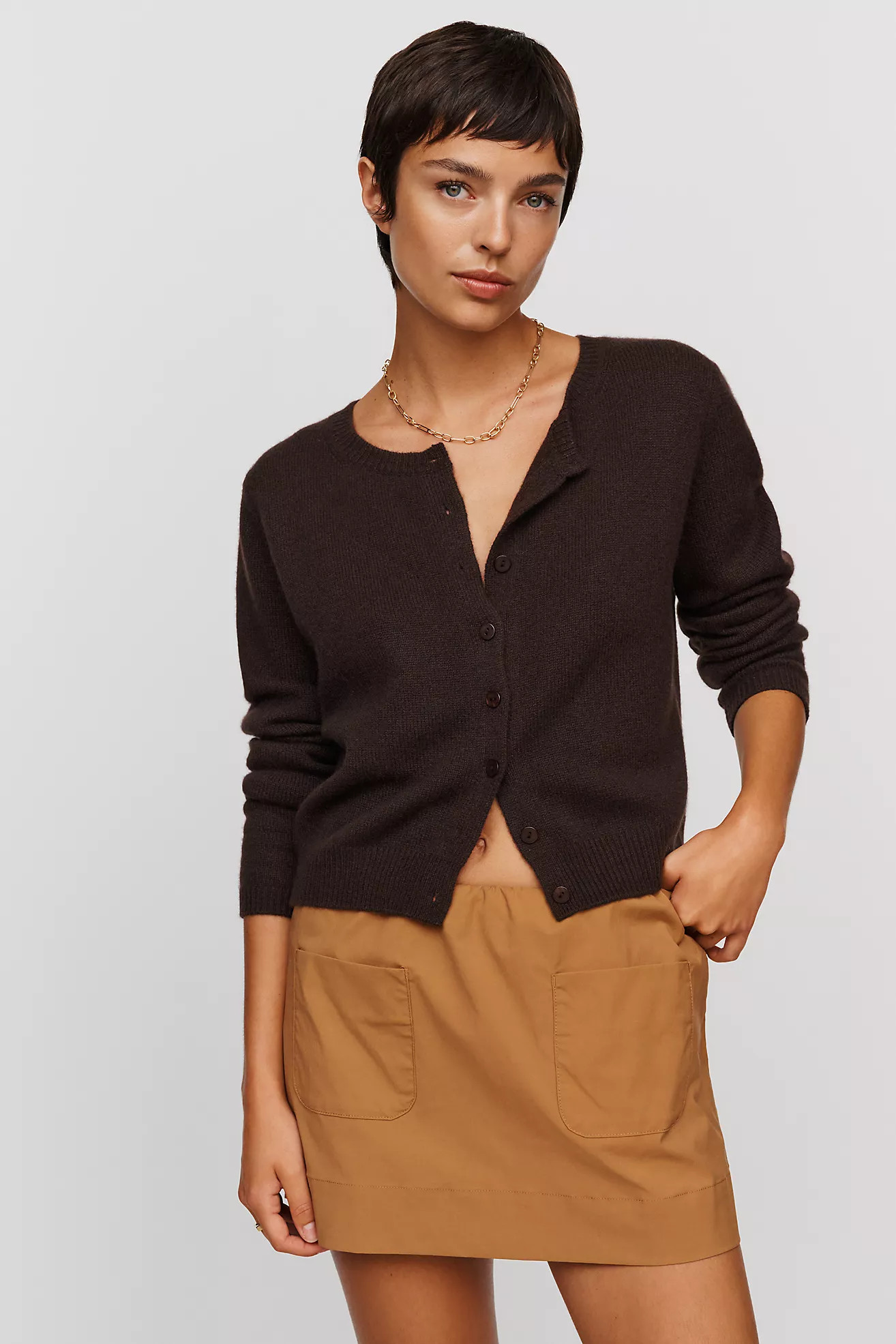 Maeve Chopped Blazer Mini Skirt | Anthropologie (US)