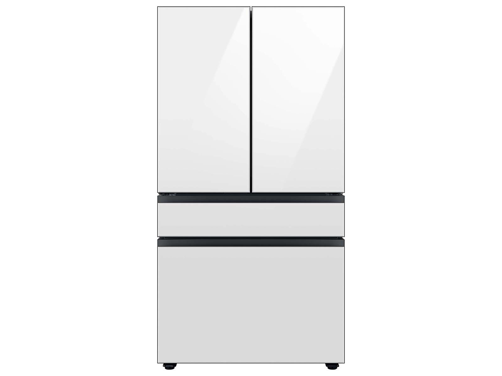 Bespoke Counter Depth 4-Door French Door Refrigerator (23 cu. ft.) with Family Hub&trade; in Whit... | Samsung