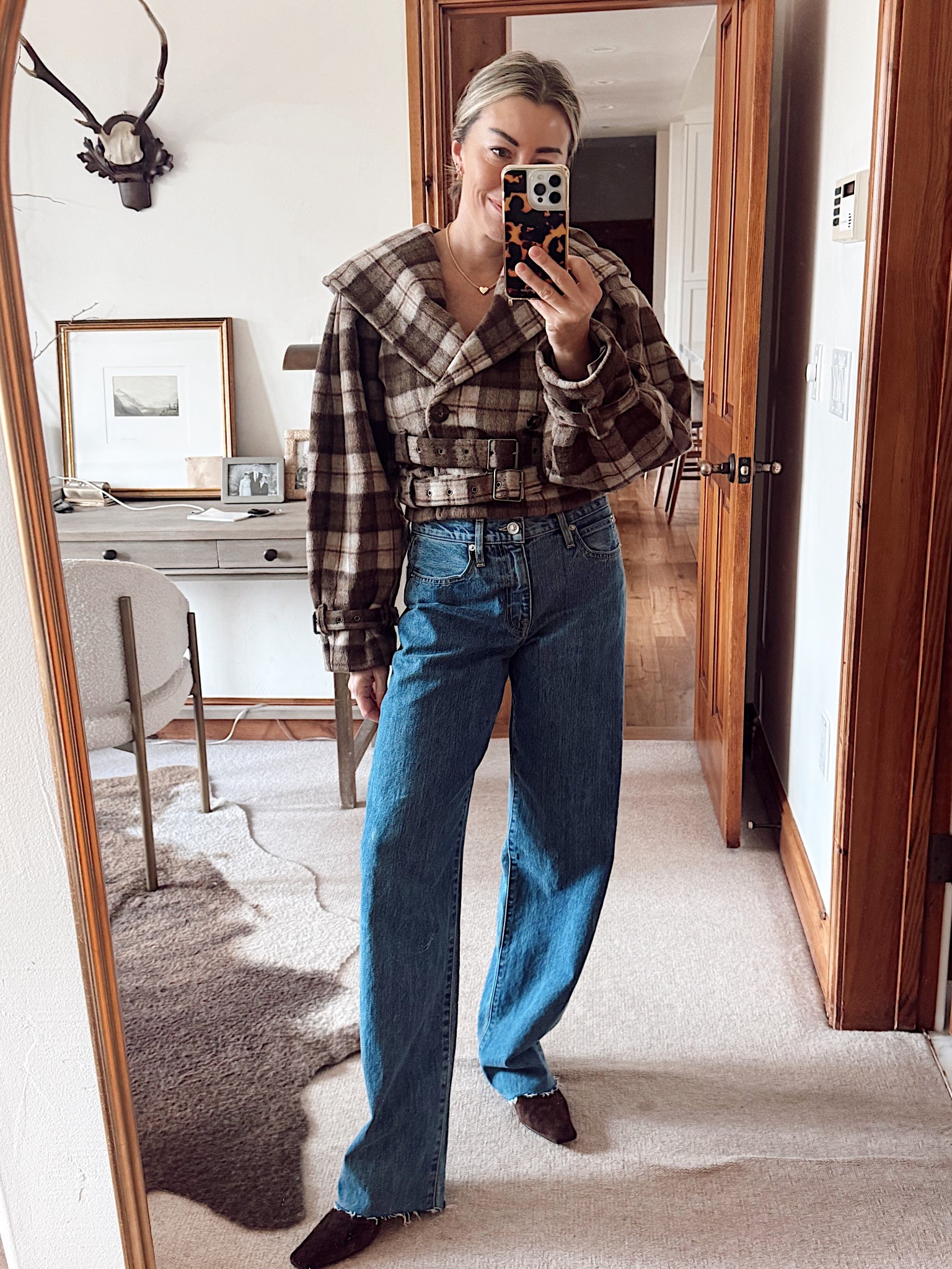 This Plaid jacket makes a statement 
Thanksgiving outfit idea 

#LTKHoliday #LTKCyberWeek #LTKStyleTip