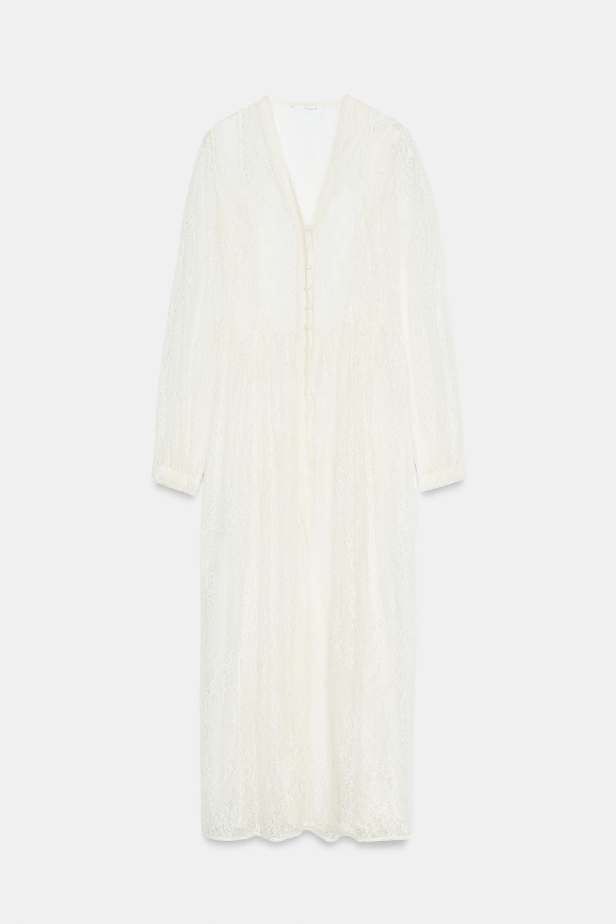 ZW COLLECTION LONG LACE DRESS | Zara US