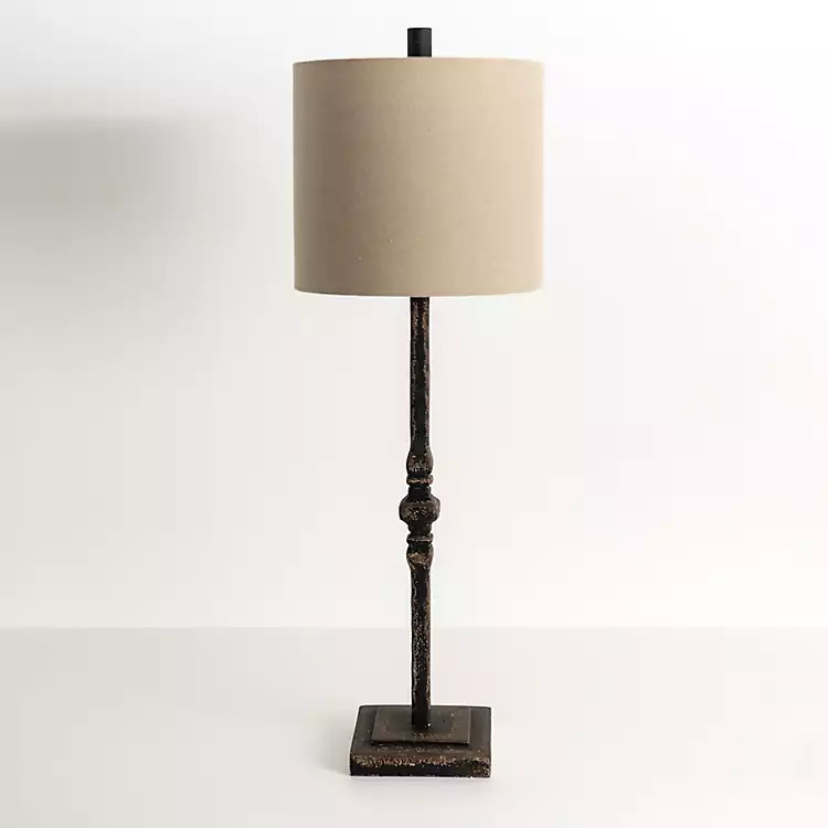 Abbott Antique Black Buffet Lamp | Kirkland's Home