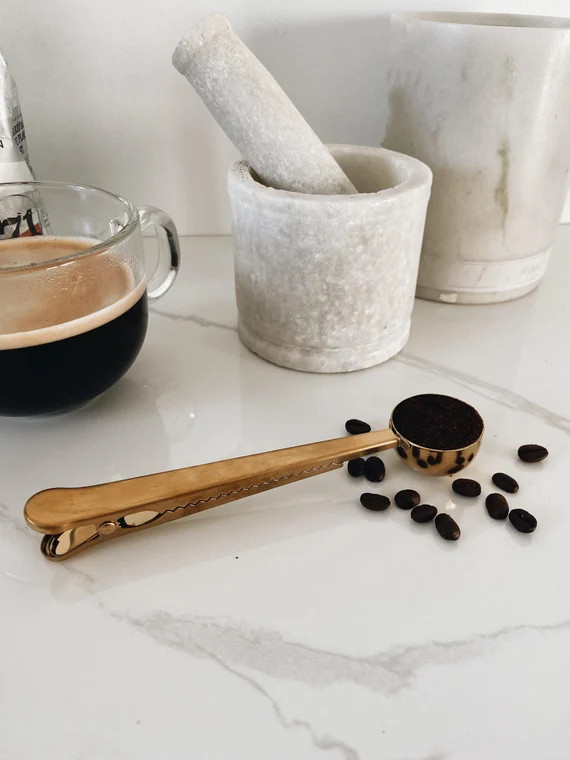 Gold Stainless Steel Scoop With Bag Clip  Coffee Scoop and | Etsy Canada | Etsy (CAD)