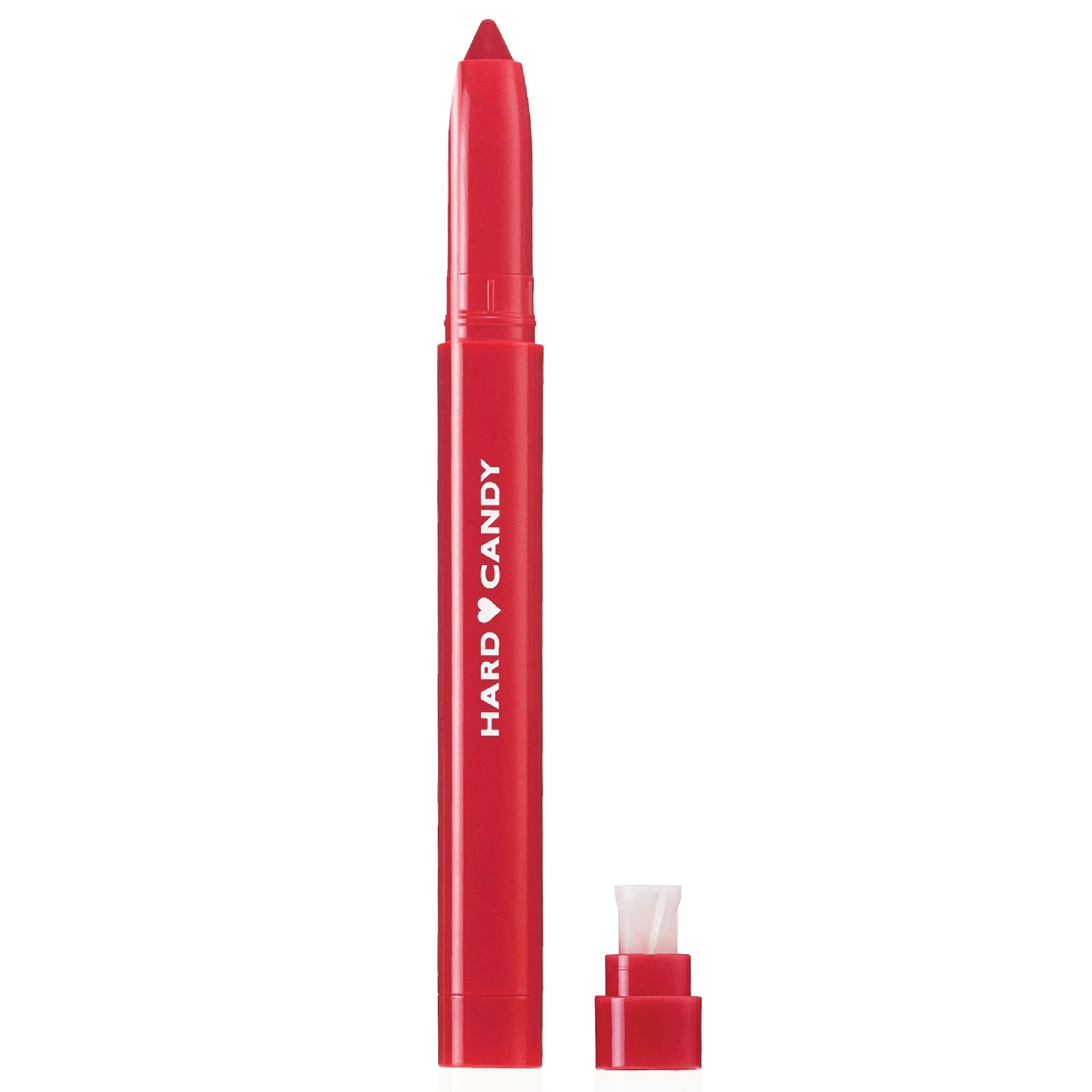 Hard Candy Lip Shine Lipstick Maraschino, Red Lip Color, Hydrating Lip Liner, Built-in Sharpener | Walmart (US)