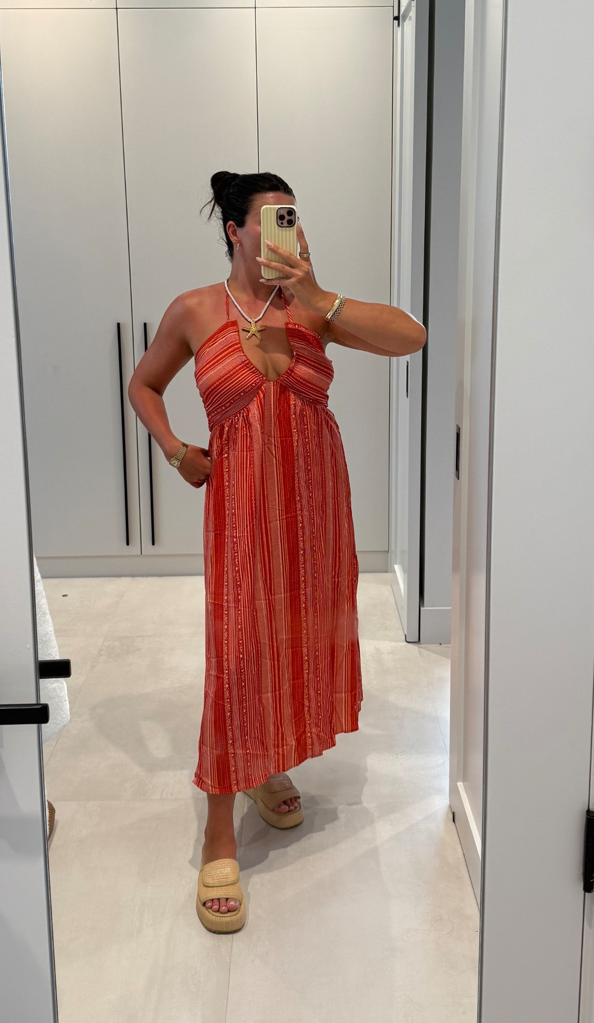 Wearing a size M 

Amazon beachwear, amazon vacation dress, summer dress 