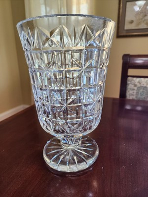 Large VTG Waterford 10"H  Centerpiece Footed Crystal Vase Discontinued | eBay US