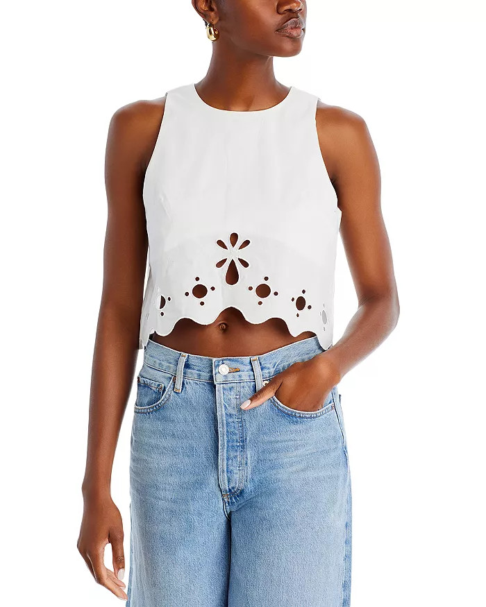 FORE Scalloped Cropped Top Women - Bloomingdale's | Bloomingdale's (US)