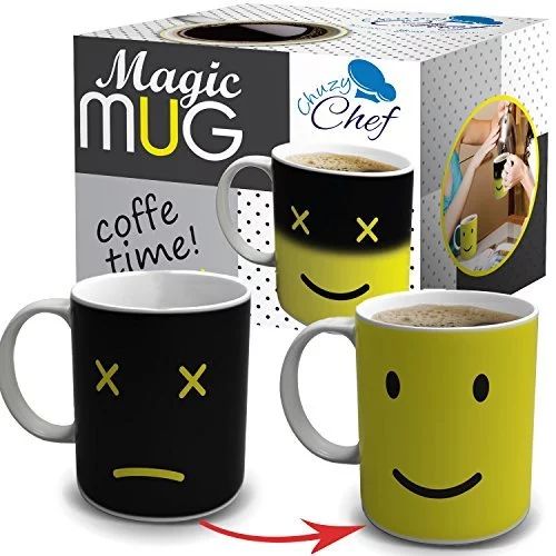 Cool Color Changing Magic Mug - Funny Coffee & Tea Unique Heat Changing Sensitive Cup 12 oz Yello... | Walmart (US)