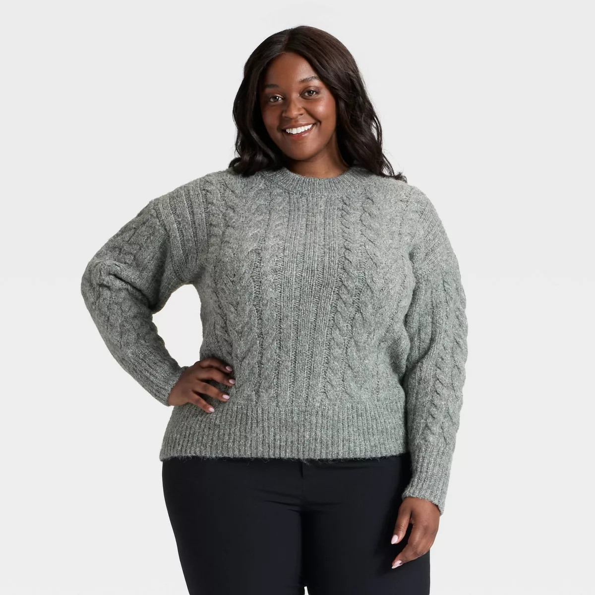 Women's Cabled Sweater - A New Day™ | Target