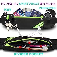 Slim Running Belt Fanny Pack,Waist Pack Bag for Hiking Cycling Workout,Reflective Runners Belt Jo... | Amazon (US)