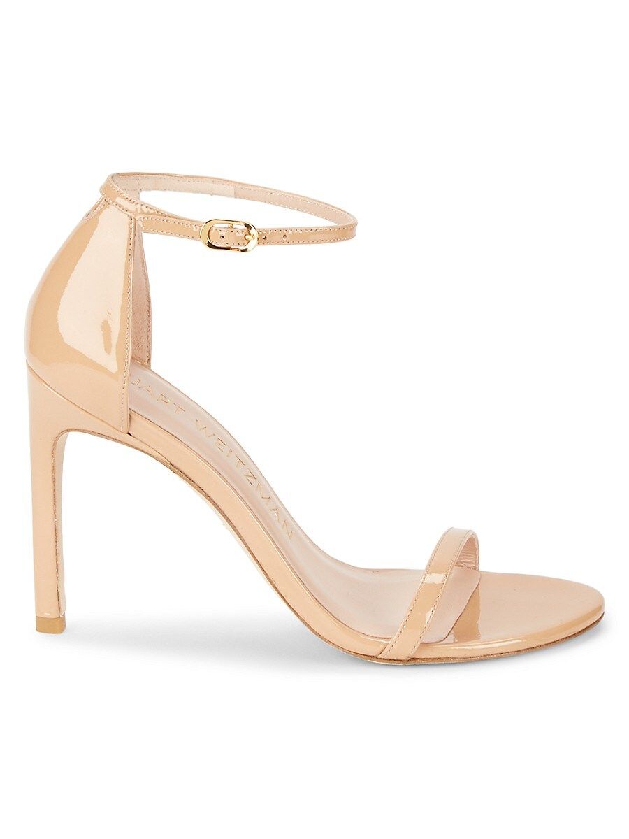 Stuart Weitzman Women's Nudistsong Leather Heeled Sandals - Adobe - Size 10.5 | Saks Fifth Avenue OFF 5TH (Pmt risk)