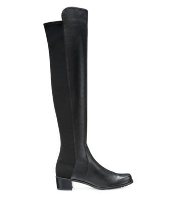 Stuart Weitzman Reserve Over-The-Knee, Black Nappa Leather, Size: 5.5 Wide | Stuart Weitzman (US)